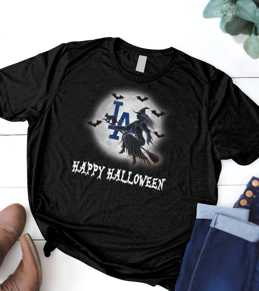 La Dodgers Witch Halloween T-Shirt