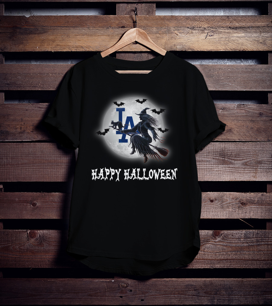 La Dodgers Witch Halloween T-Shirt