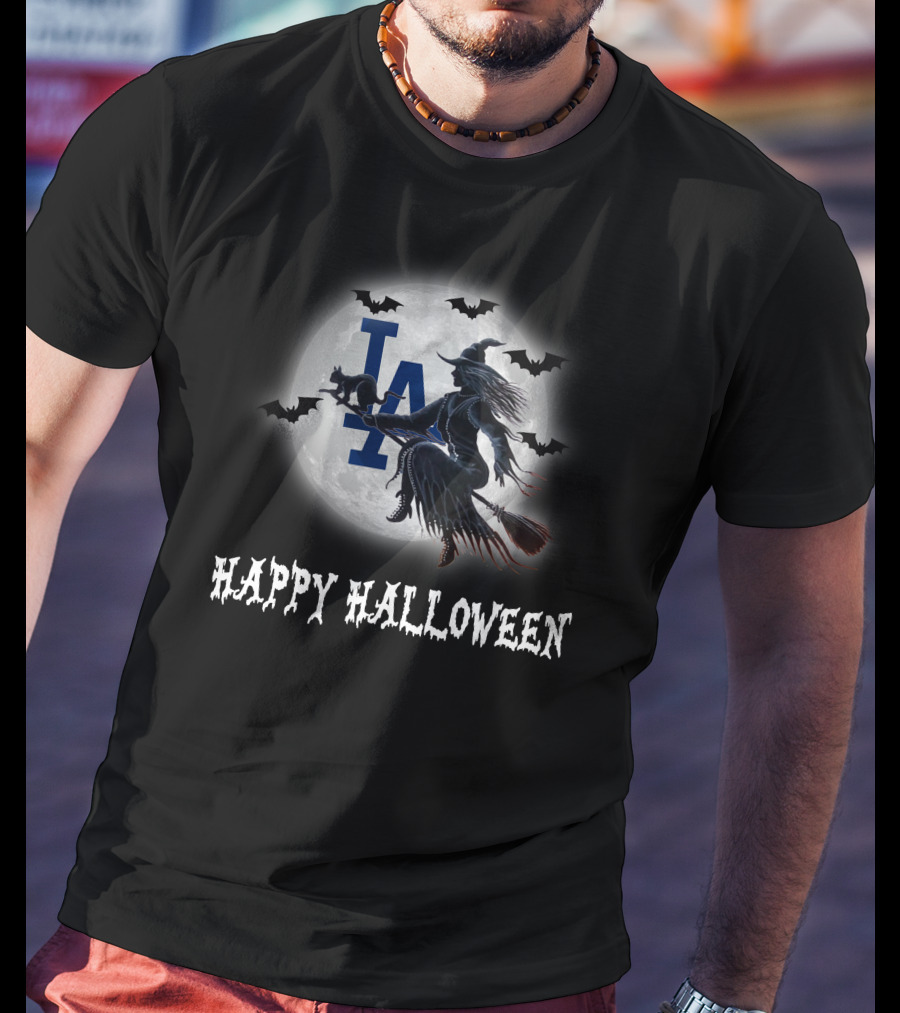 La Dodgers Witch Halloween T-Shirt