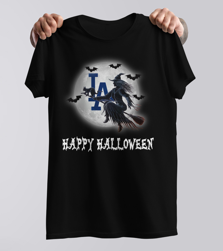La Dodgers Witch Halloween T-Shirt