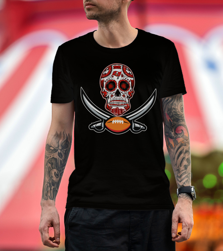 Tampa Bay Buccaneers Sugar Skull T-Shirt