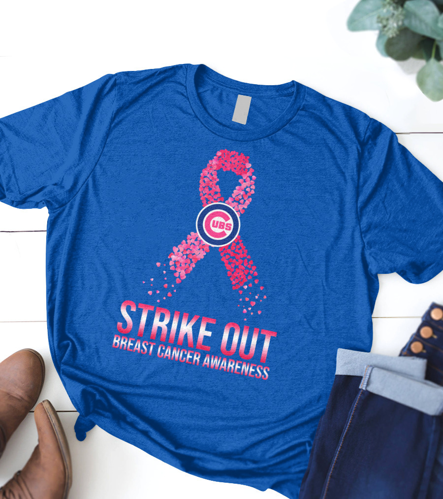 Cubs Strike Out Breast Cancer Awareness T-Shirt