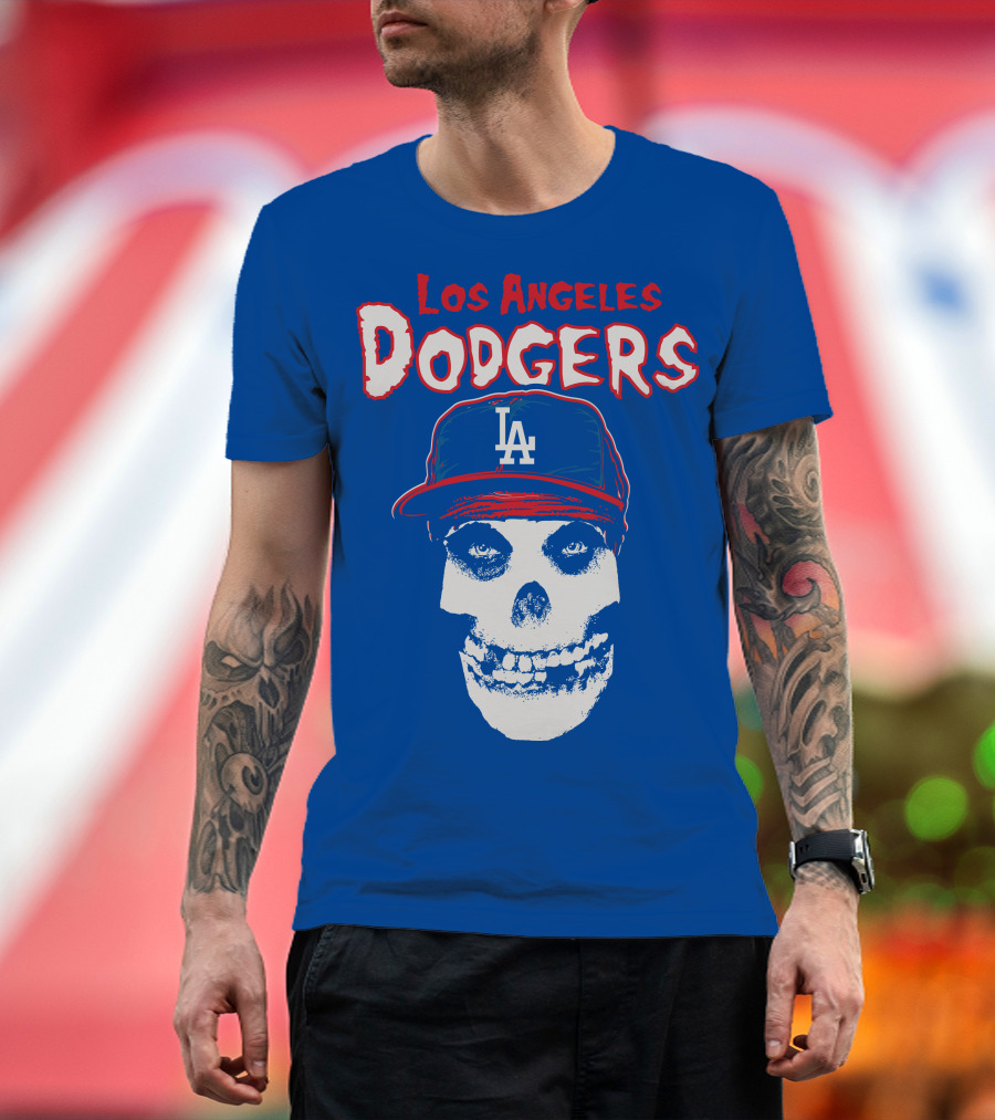 Los Angeles Dodgers Skull T-Shirt