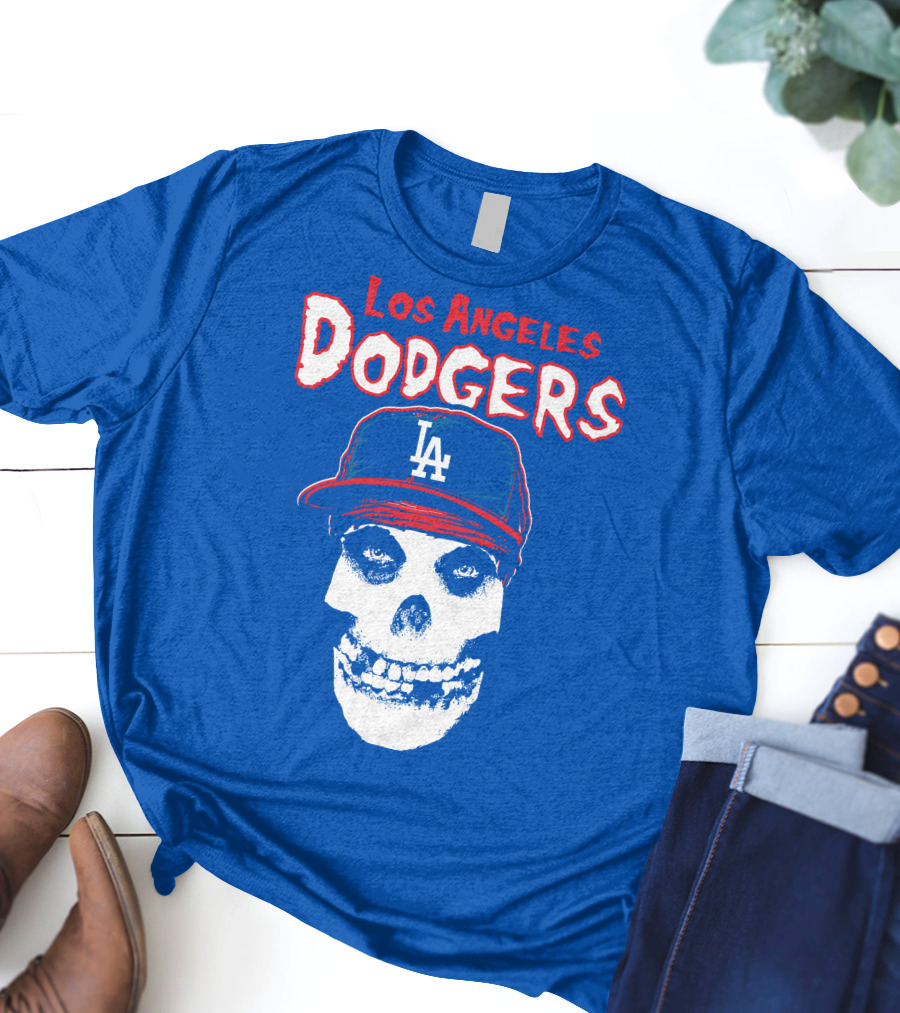 Los Angeles Dodgers Skull T-Shirt