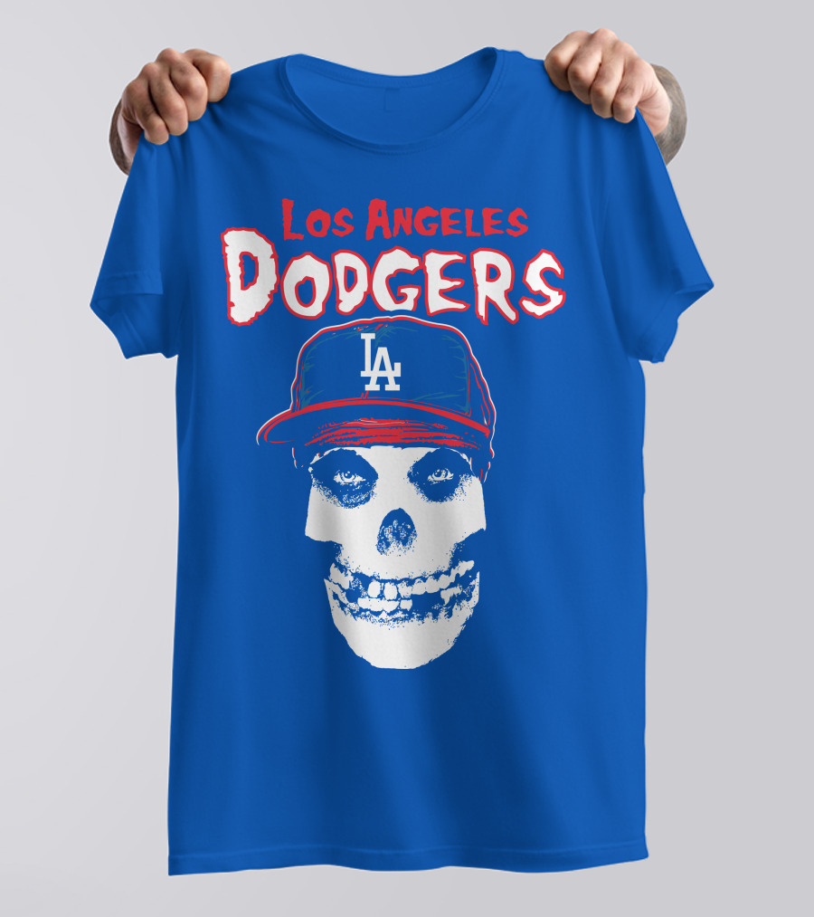Los Angeles Dodgers Skull T-Shirt