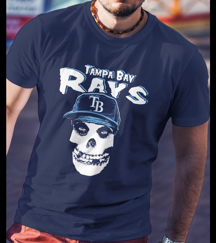 Tampa Bay Rays Tb Skull T-Shirt
