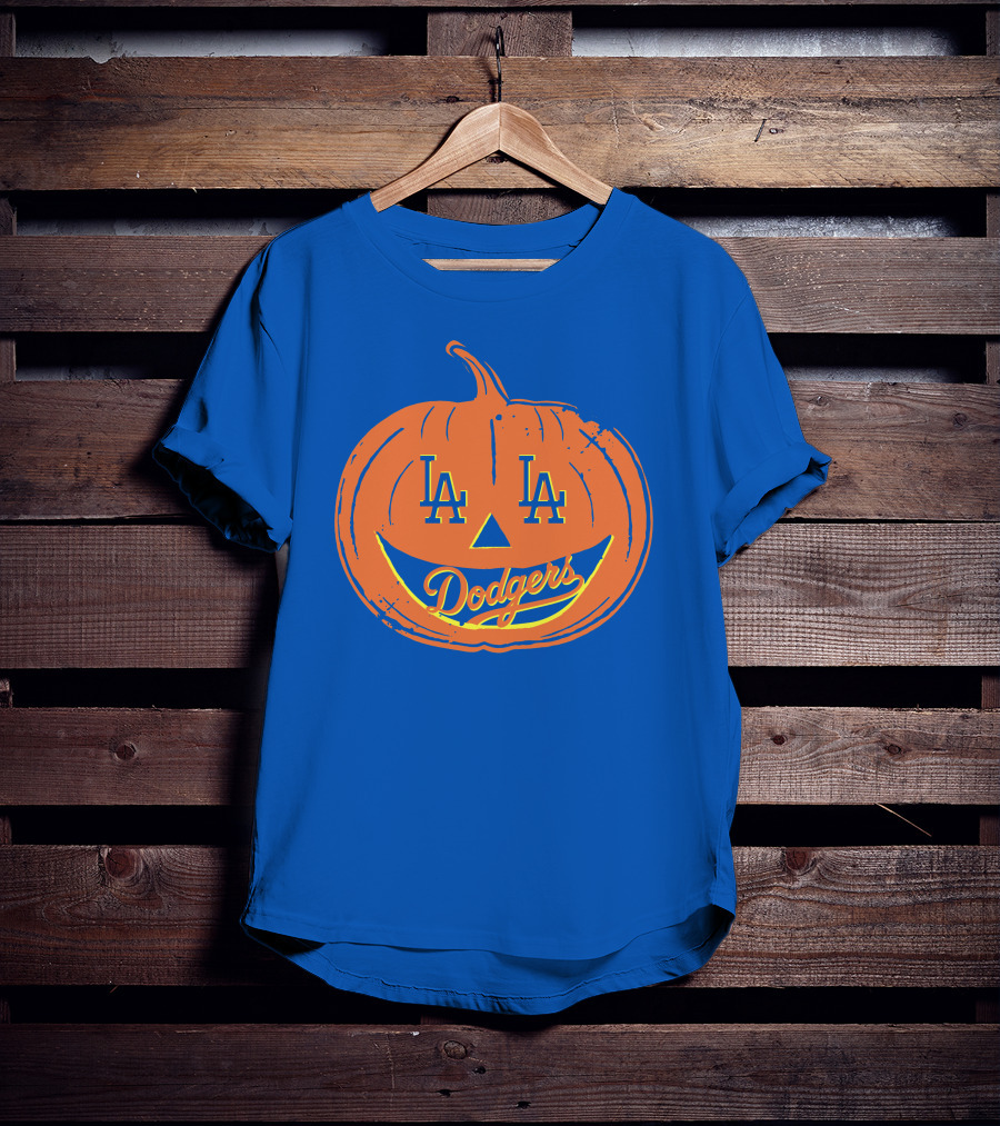 La Dodgers Halloween Pumpkin T-Shirt