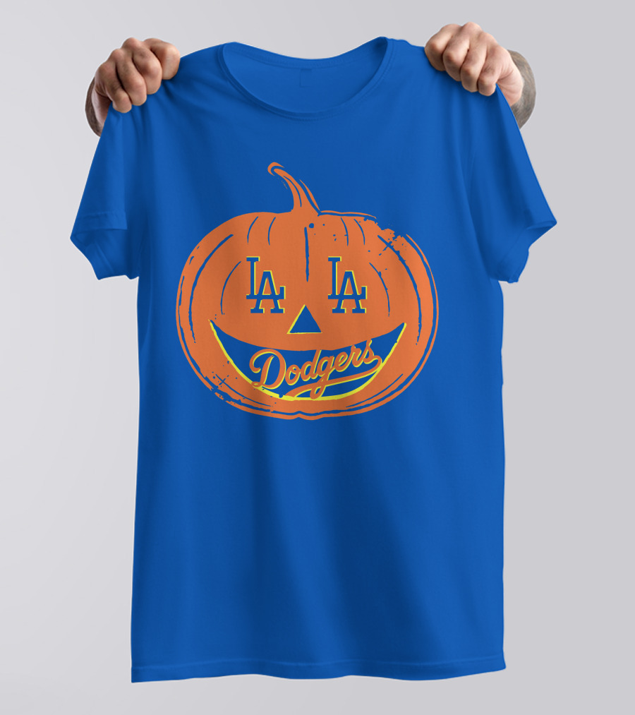 La Dodgers Halloween Pumpkin T-Shirt
