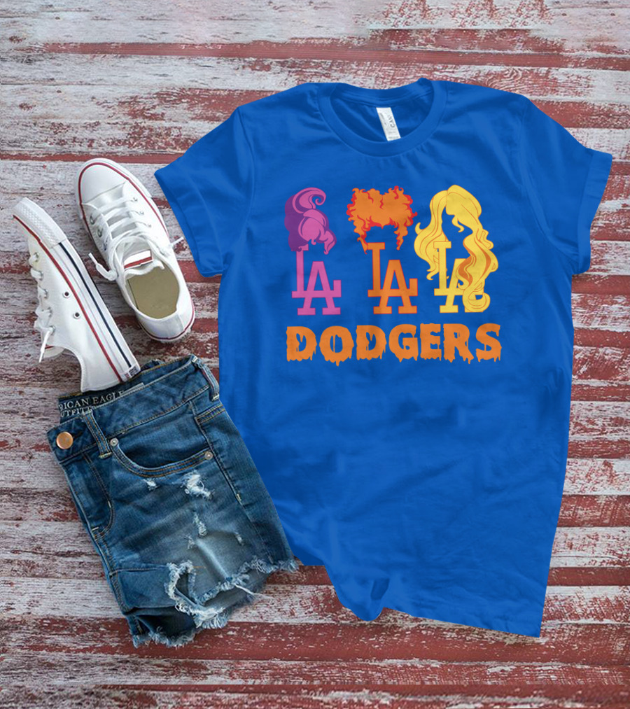 La Dodgers Trio Silhouette Hair Styles T-Shirt