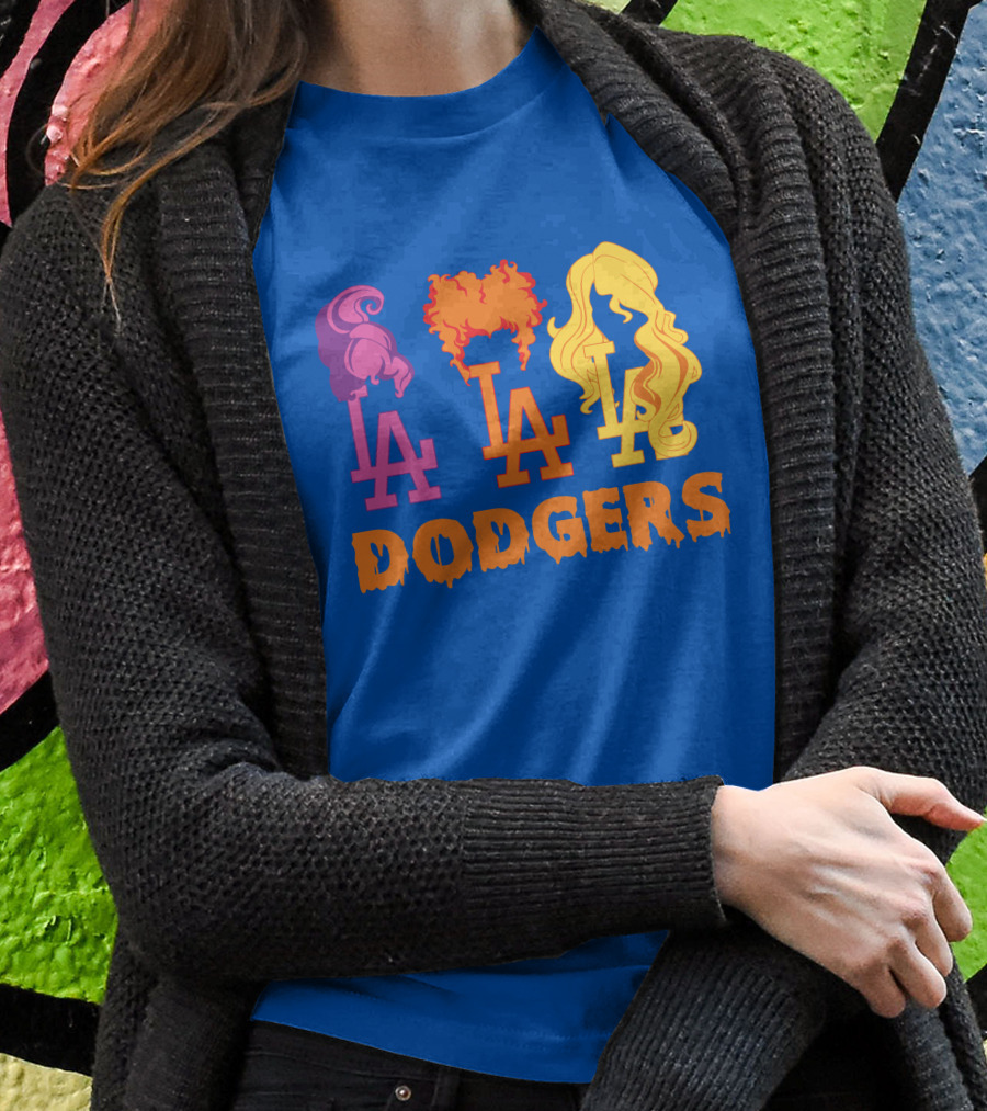 La Dodgers Trio Silhouette Hair Styles T-Shirt