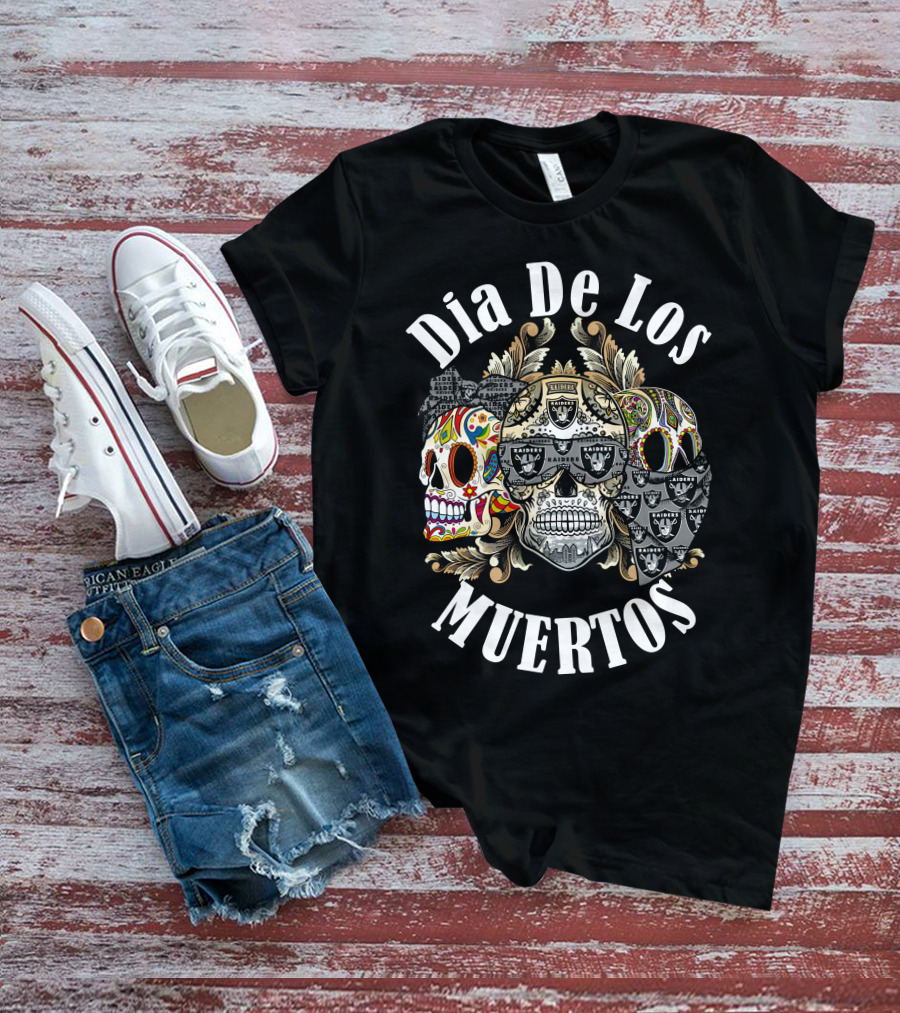 Dia De Los Muertos Raiders T-Shirt