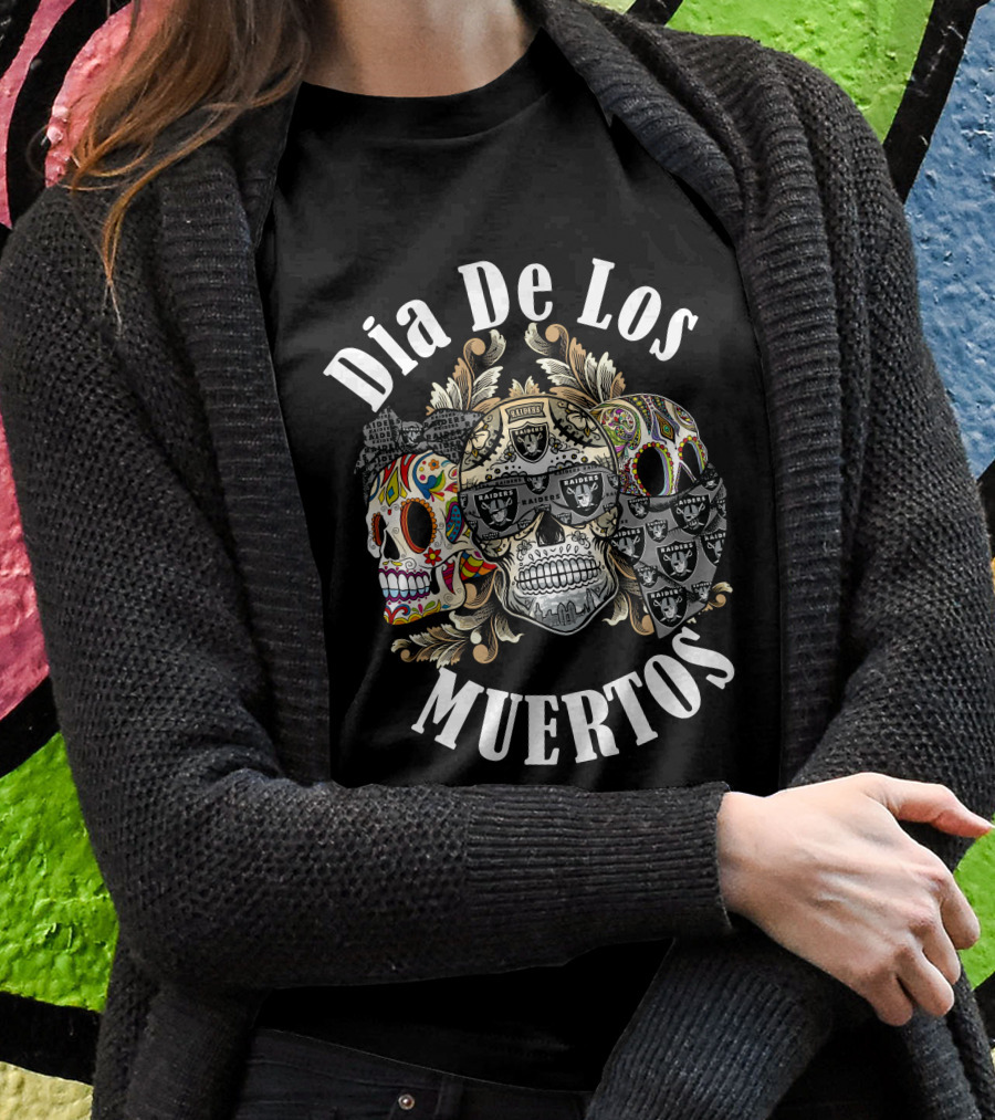 Dia De Los Muertos Raiders T-Shirt