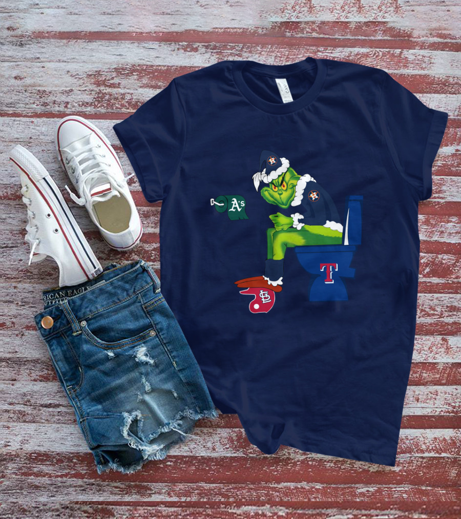 Grinch Houston Texas Toilet T-Shirt
