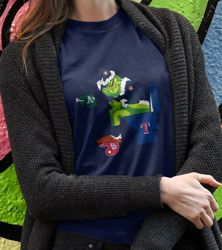 Grinch Houston Texas Toilet T-Shirt