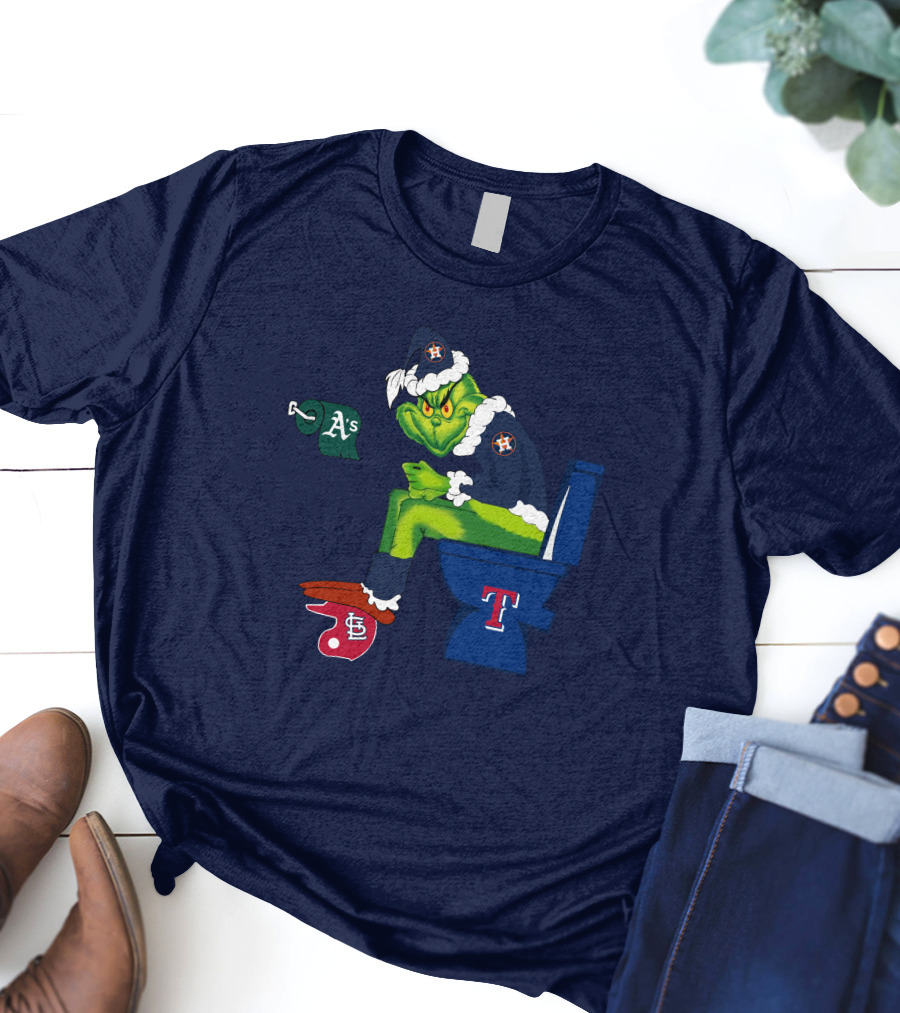 Grinch Houston Texas Toilet T-Shirt
