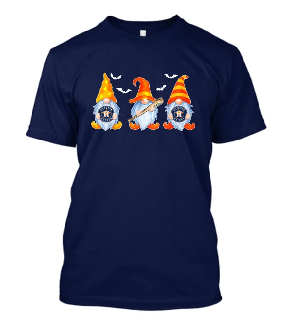 Houston Astros Halloween Gnome Trio T-Shirt