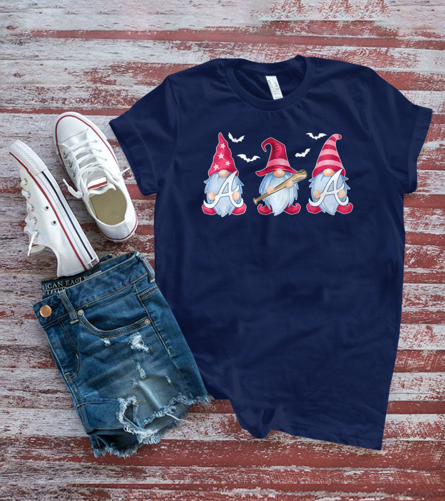 Magical Bat-Wielding Gnomes With A And Stars T-Shirt