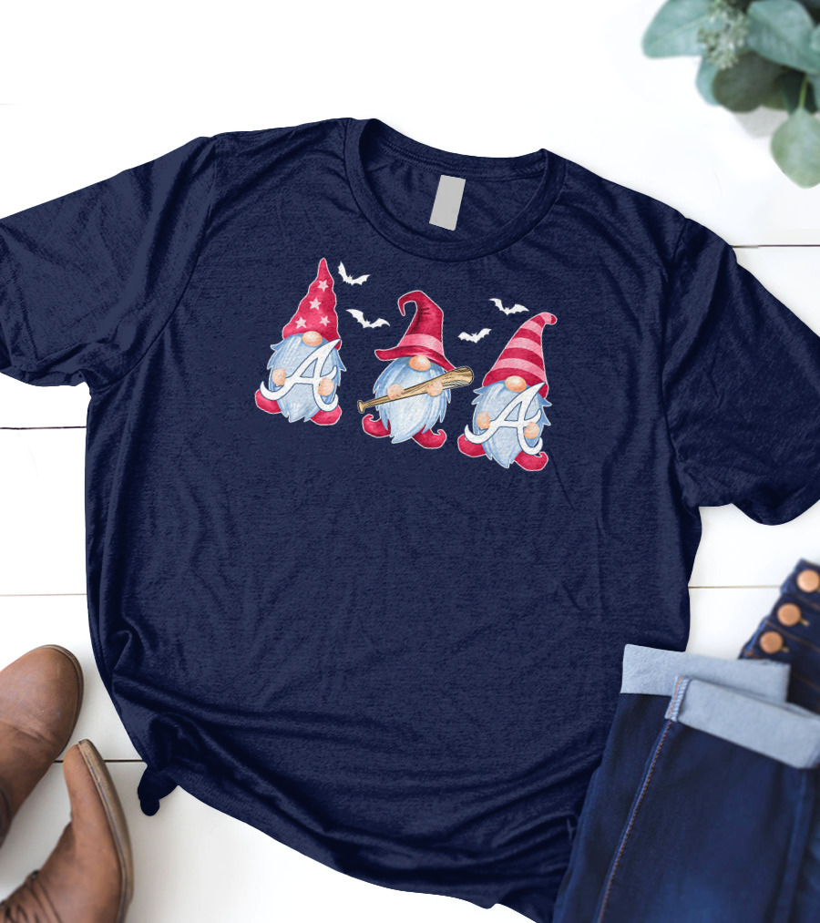 Magical Bat-Wielding Gnomes With A And Stars T-Shirt