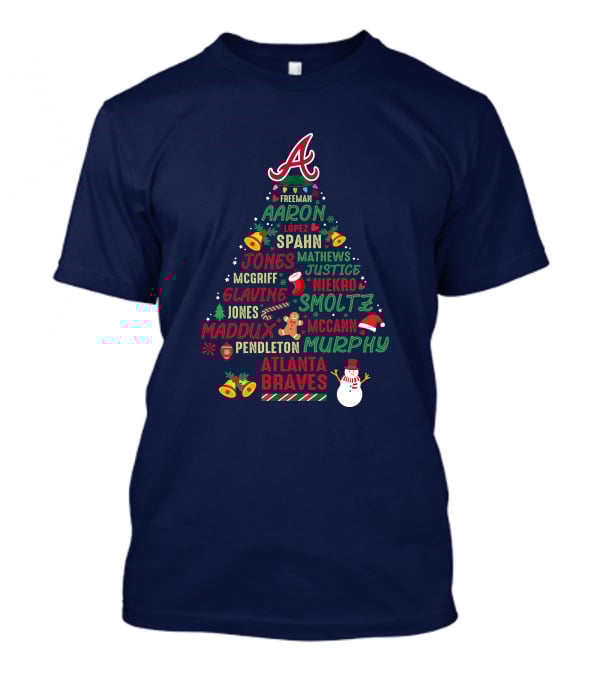 Atlanta Braves Christmas Tree T-Shirt