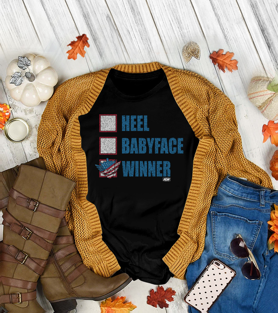 Cody Rhodes AEW Heel Babyface Winner T-Shirt