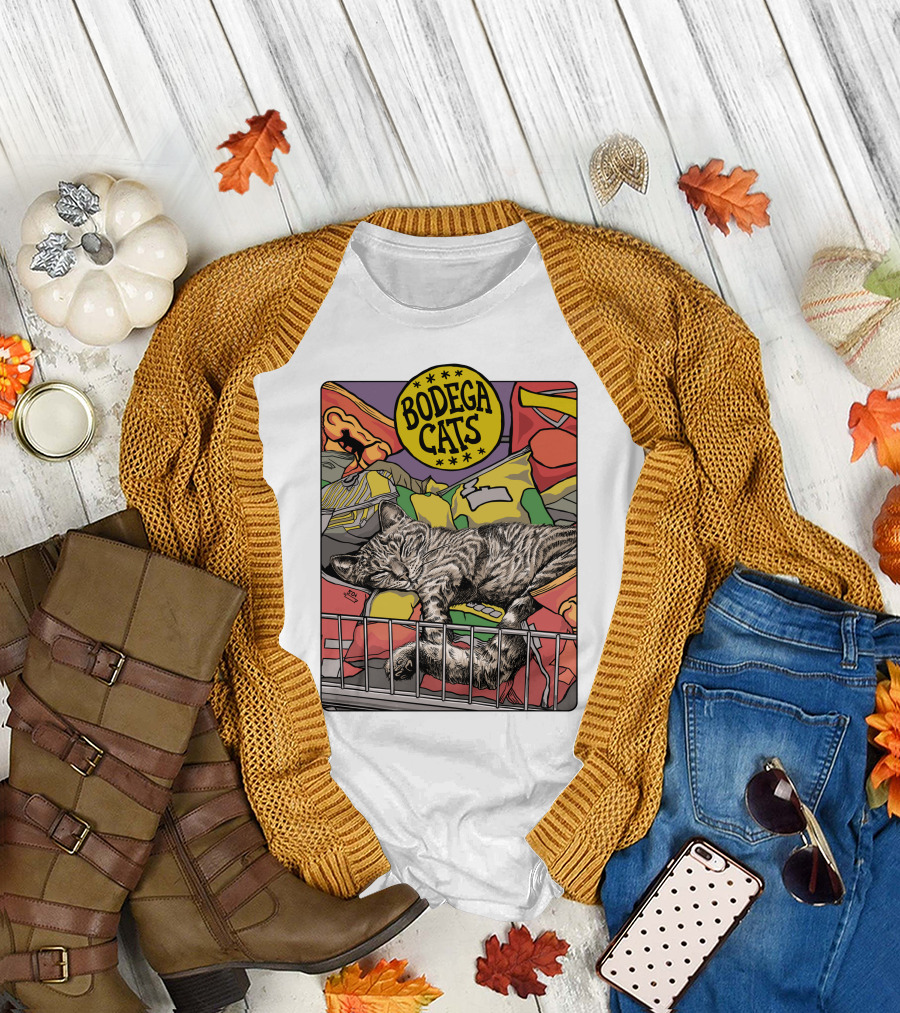 Bodega Cats Chips Grocery Aisle Nap T-Shirt