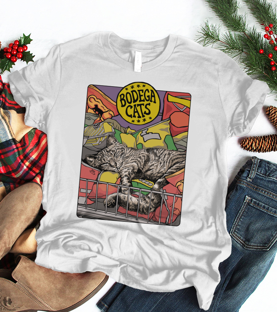 Bodega Cats Chips Grocery Aisle Nap T-Shirt