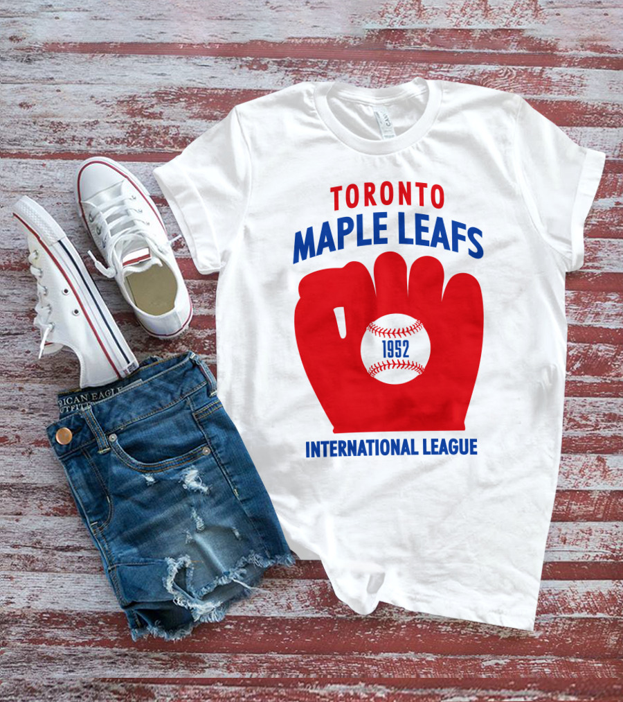 Toronto Maple Leafs 1952 International League Baseball Glove T-Shirt