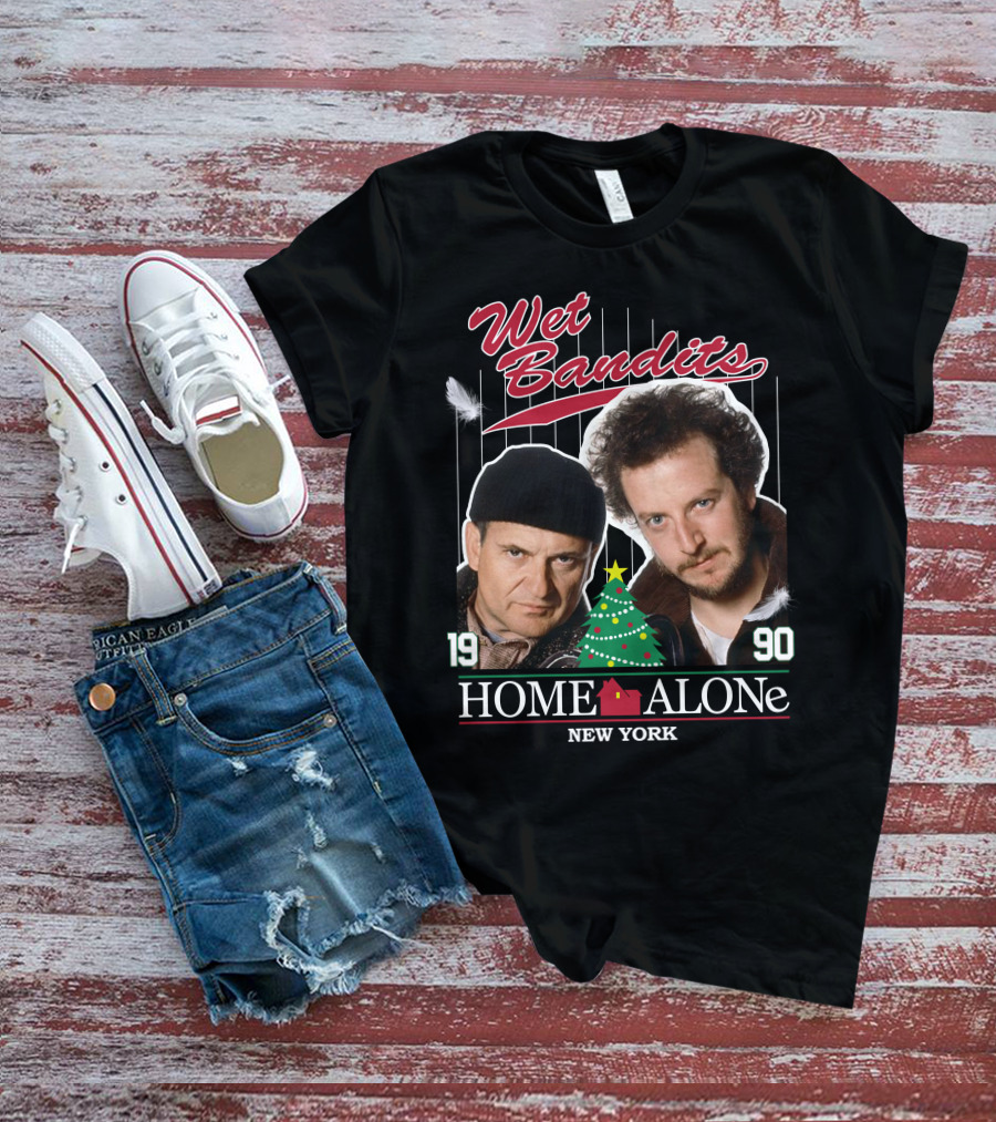 Wet Bandits Home Alone New York 1990 T-Shirt