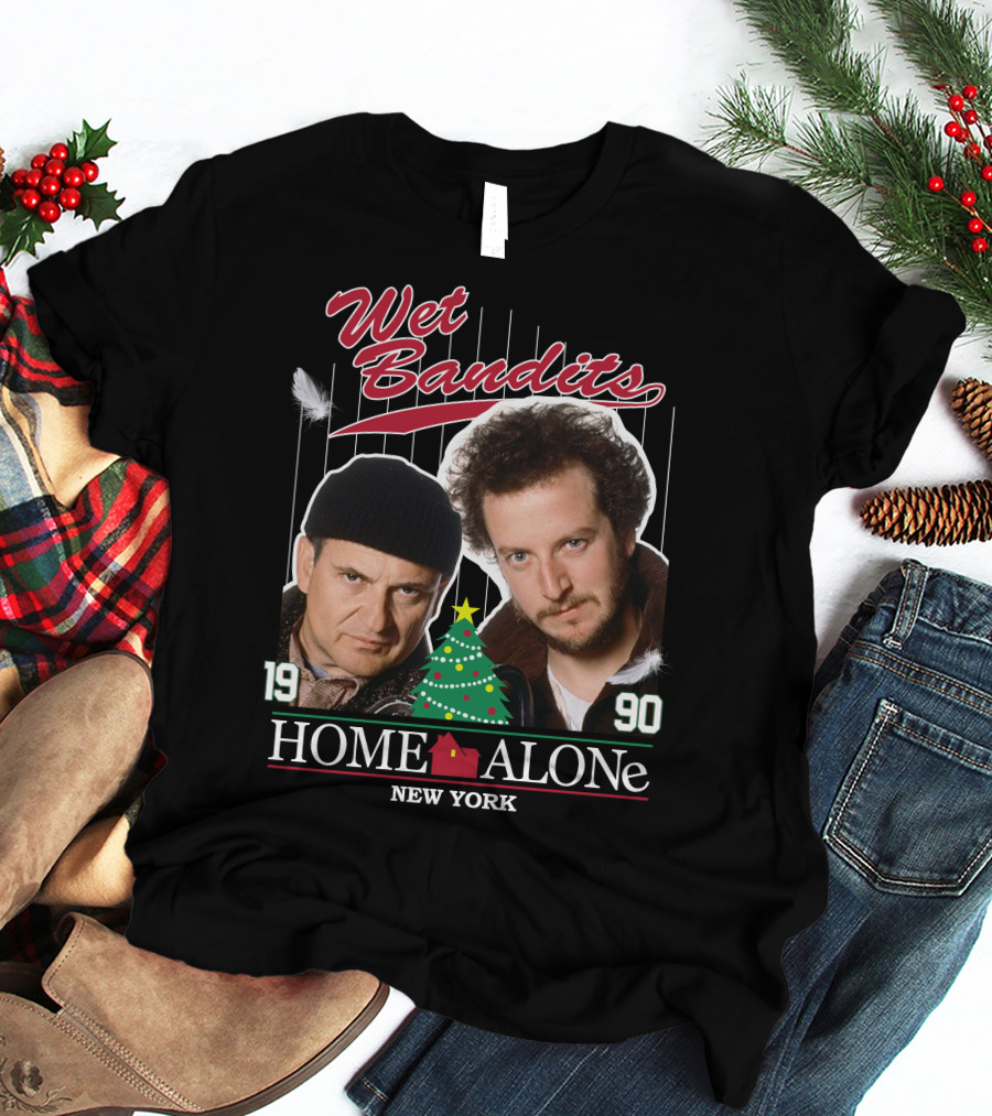 Wet Bandits Home Alone New York 1990 T-Shirt