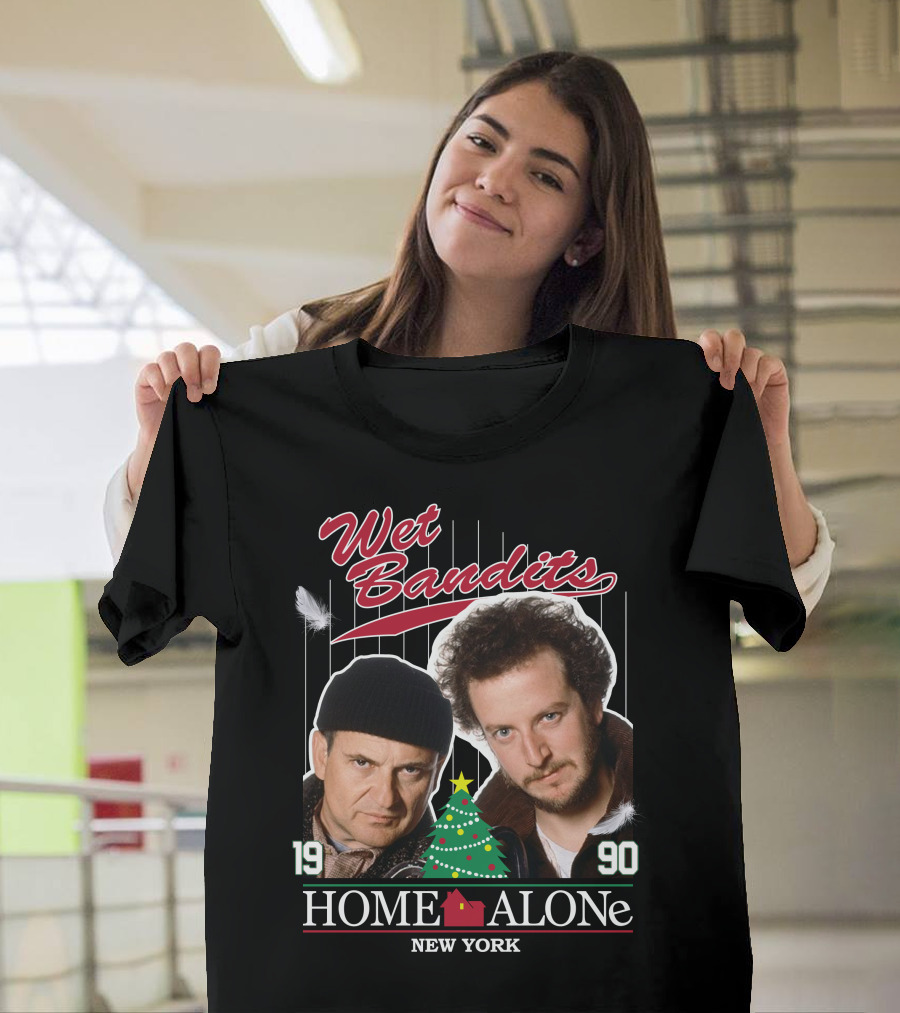 Wet Bandits Home Alone New York 1990 T-Shirt