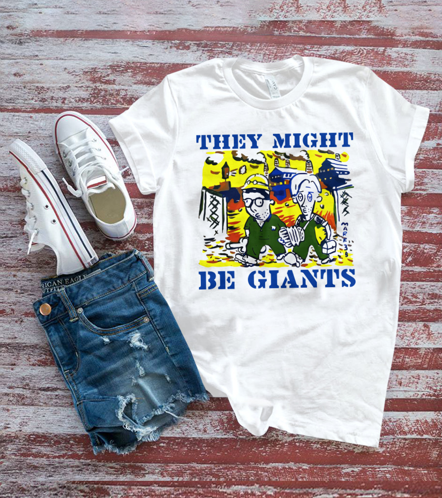 They Might Be Giants Comic Duo Factory Scene T-Shirt