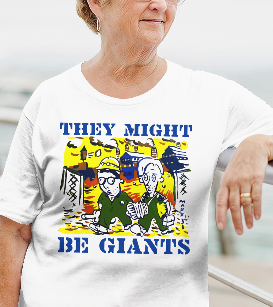 They Might Be Giants Comic Duo Factory Scene T-Shirt