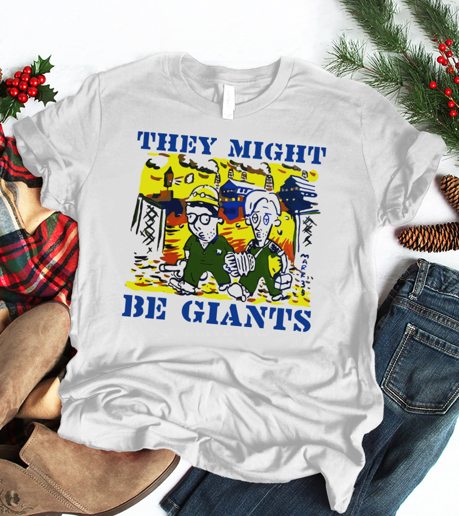 They Might Be Giants Comic Duo Factory Scene T-Shirt
