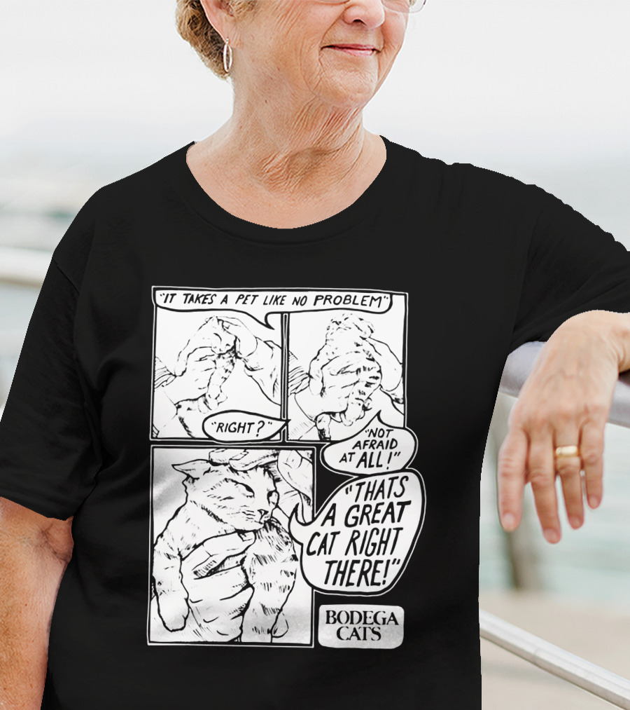 Bodega Cats That's A Great Cat Right There Comic Strip T-Shirt