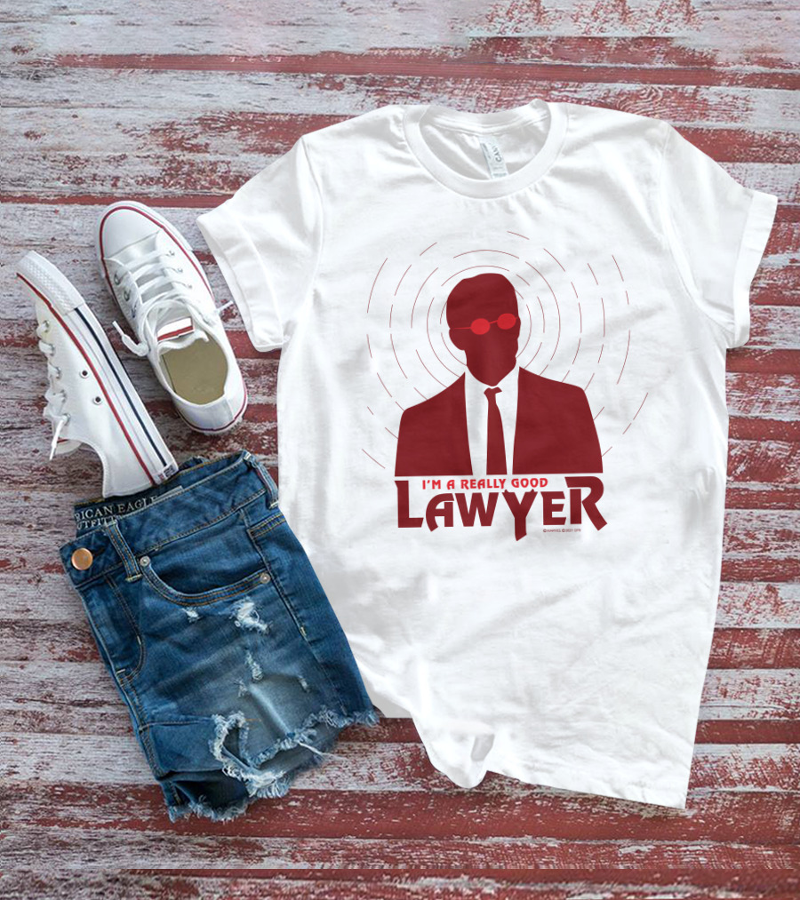 I'm A Really Good Lawyer Silhouette Red Sunglasses T-Shirt