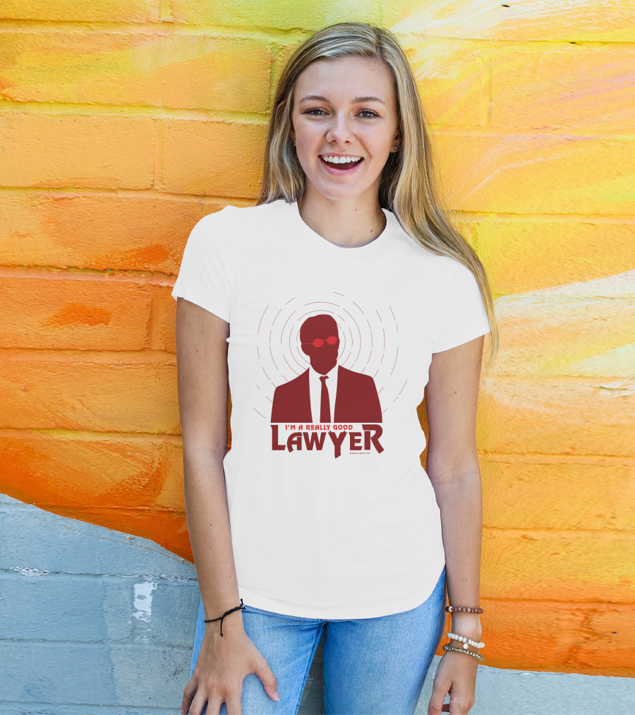 I'm A Really Good Lawyer Silhouette Red Sunglasses T-Shirt