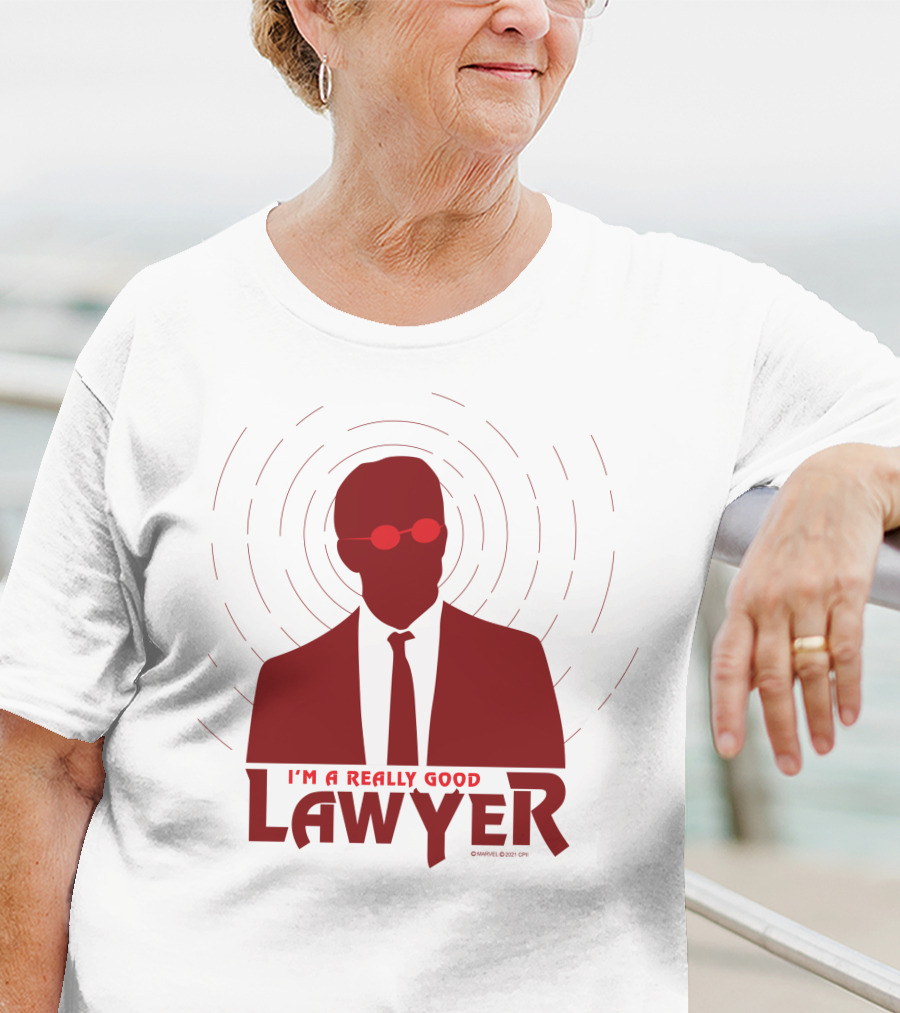 I'm A Really Good Lawyer Silhouette Red Sunglasses T-Shirt