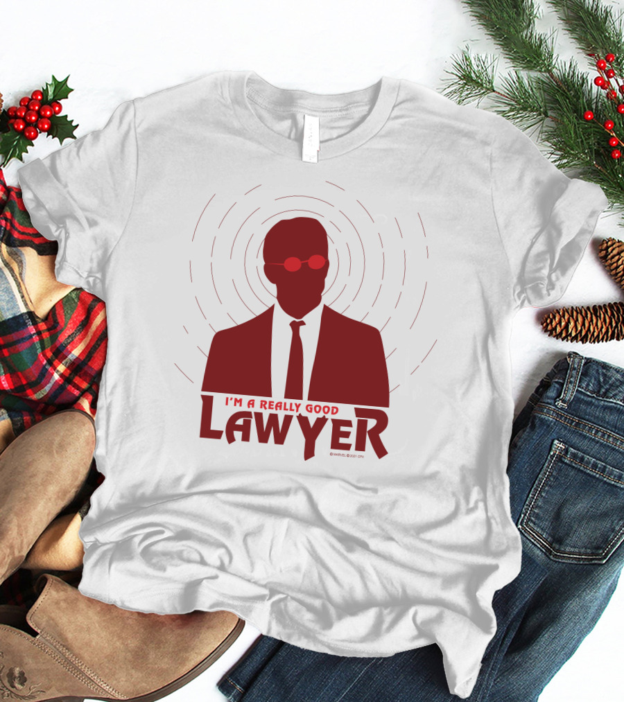 I'm A Really Good Lawyer Silhouette Red Sunglasses T-Shirt