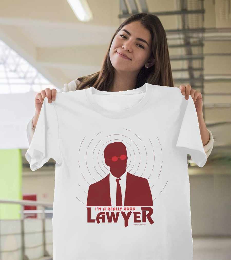 I'm A Really Good Lawyer Silhouette Red Sunglasses T-Shirt
