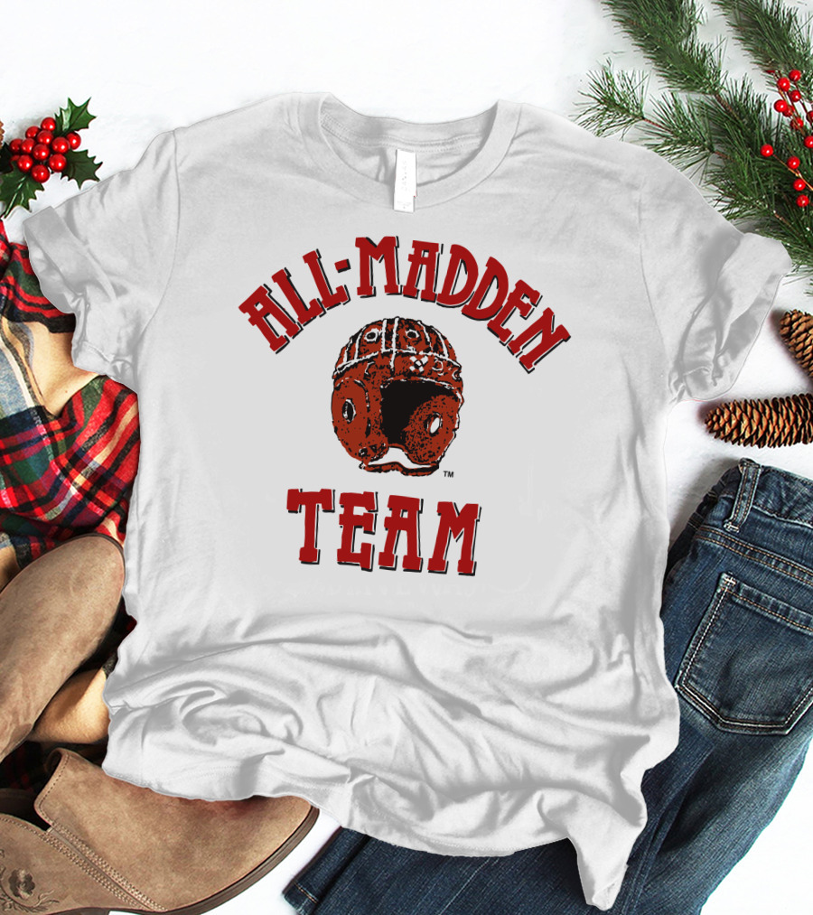 All Madden Team 1992 Old School Football Video T-Shirt