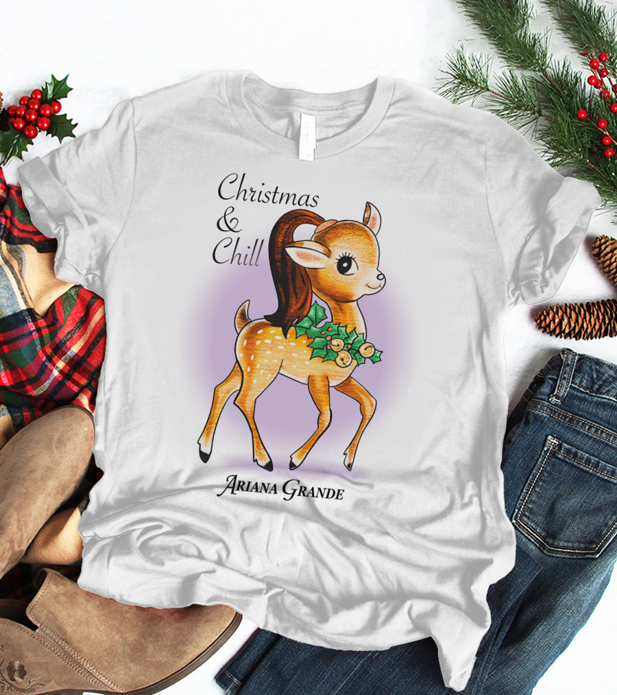 Ariana Grande Positions Photo I Christmas And Chill T-Shirt