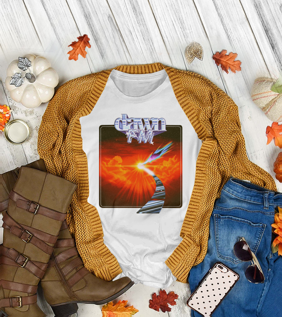 Dawn FM Album Cover Retro Sunset Pathway T-Shirt