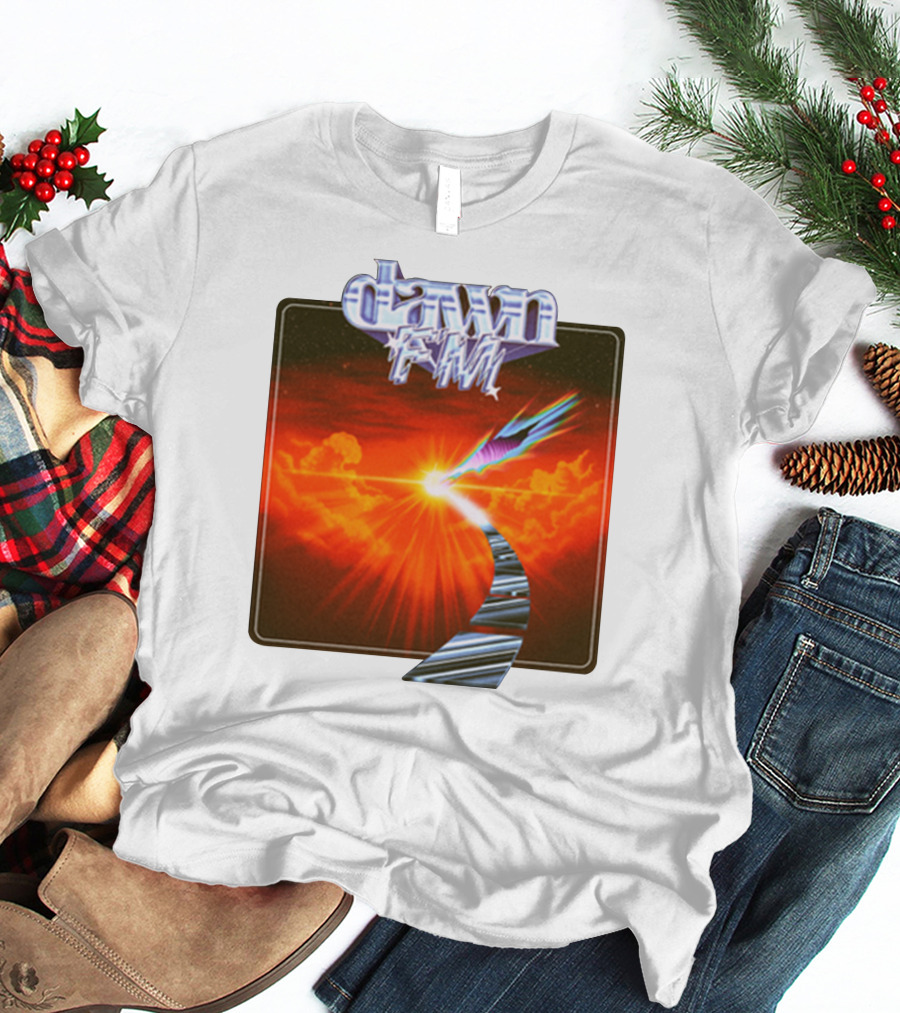 Dawn FM Album Cover Retro Sunset Pathway T-Shirt