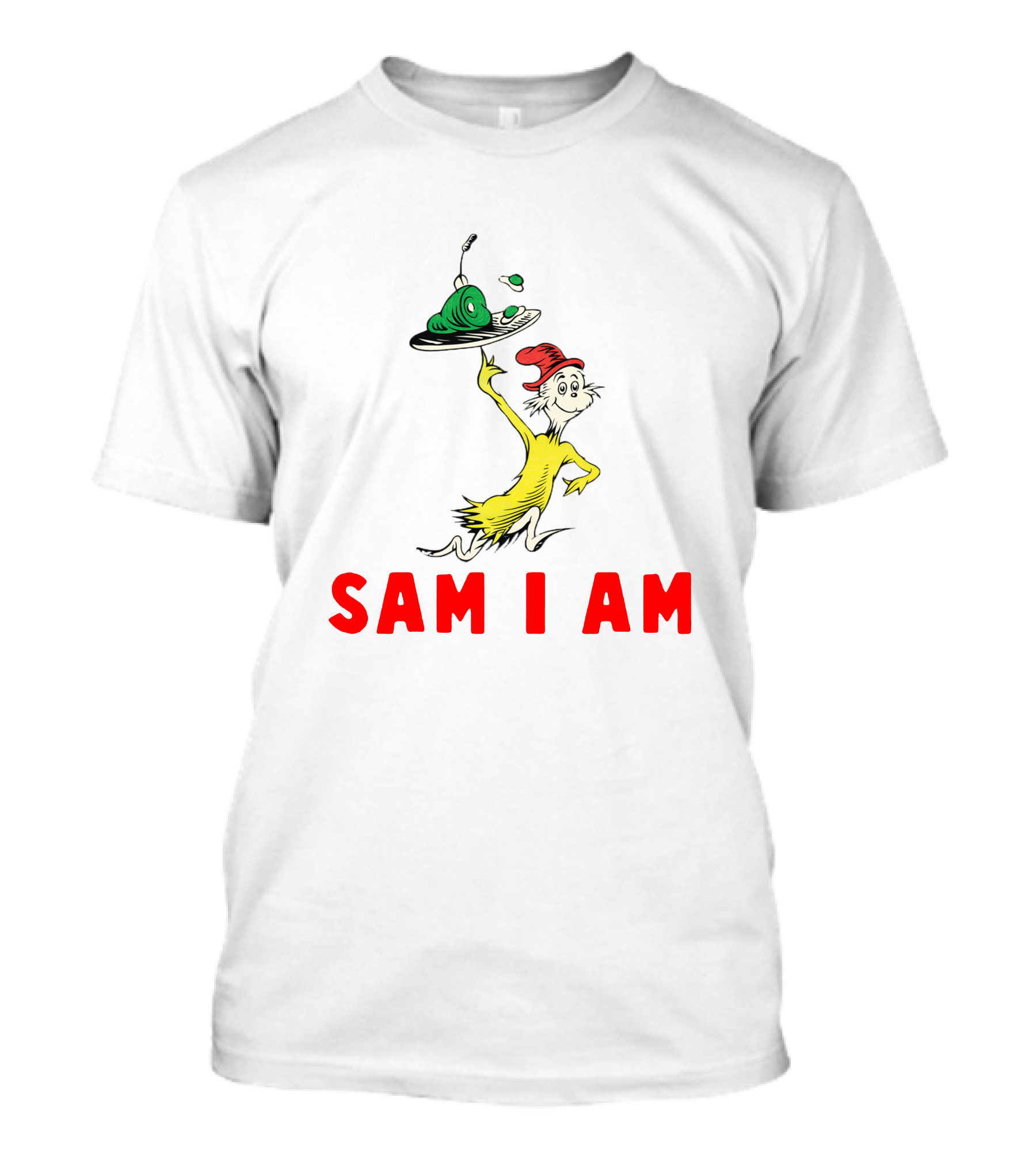 Sam I Am Green Eggs And Ham Dr. Seuss Character T-Shirt