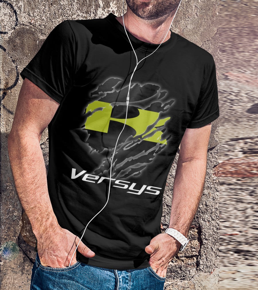 Versys 01 Kawasaki Motorcycle Claw Scratch Motif T-Shirt