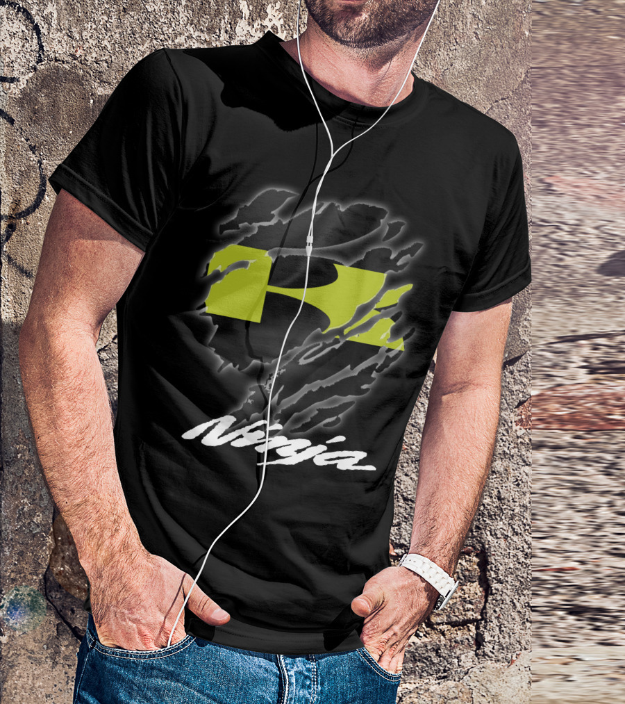 Ninja 02 Kawasaki Racing Logo Style T-Shirt