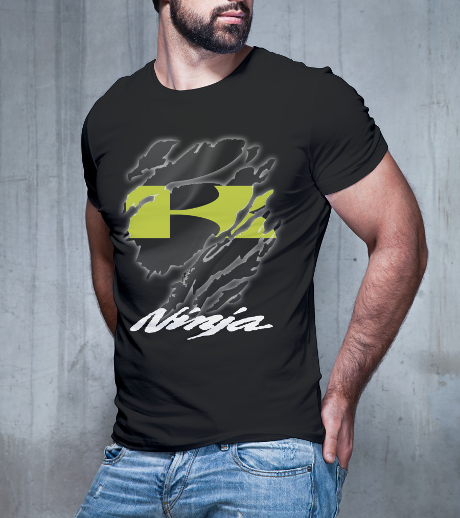 Ninja 02 Kawasaki Racing Logo Style T-Shirt