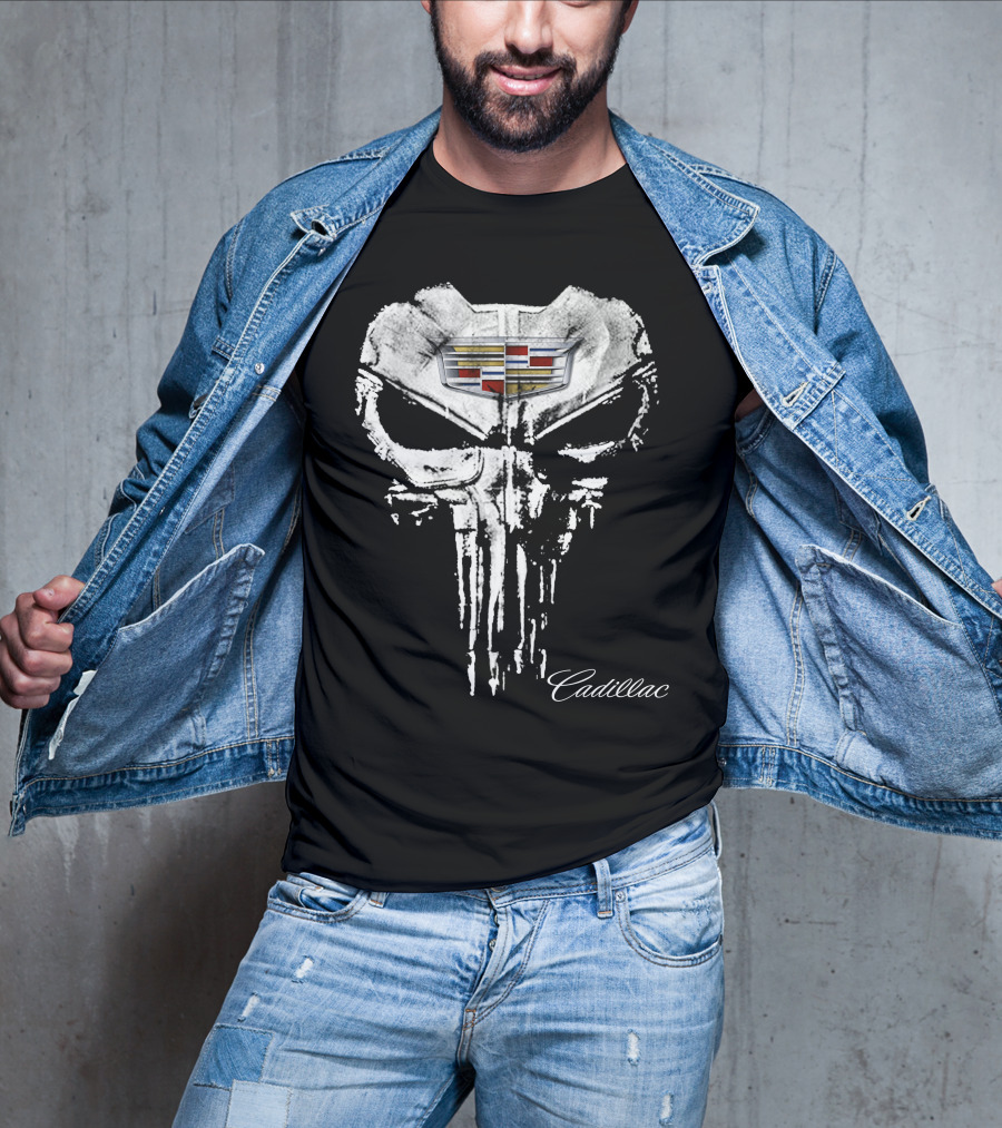 Cadillac Punisher Logo Design Cad07 T-Shirt