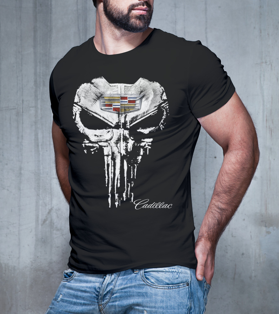 Cadillac Punisher Logo Design Cad07 T-Shirt