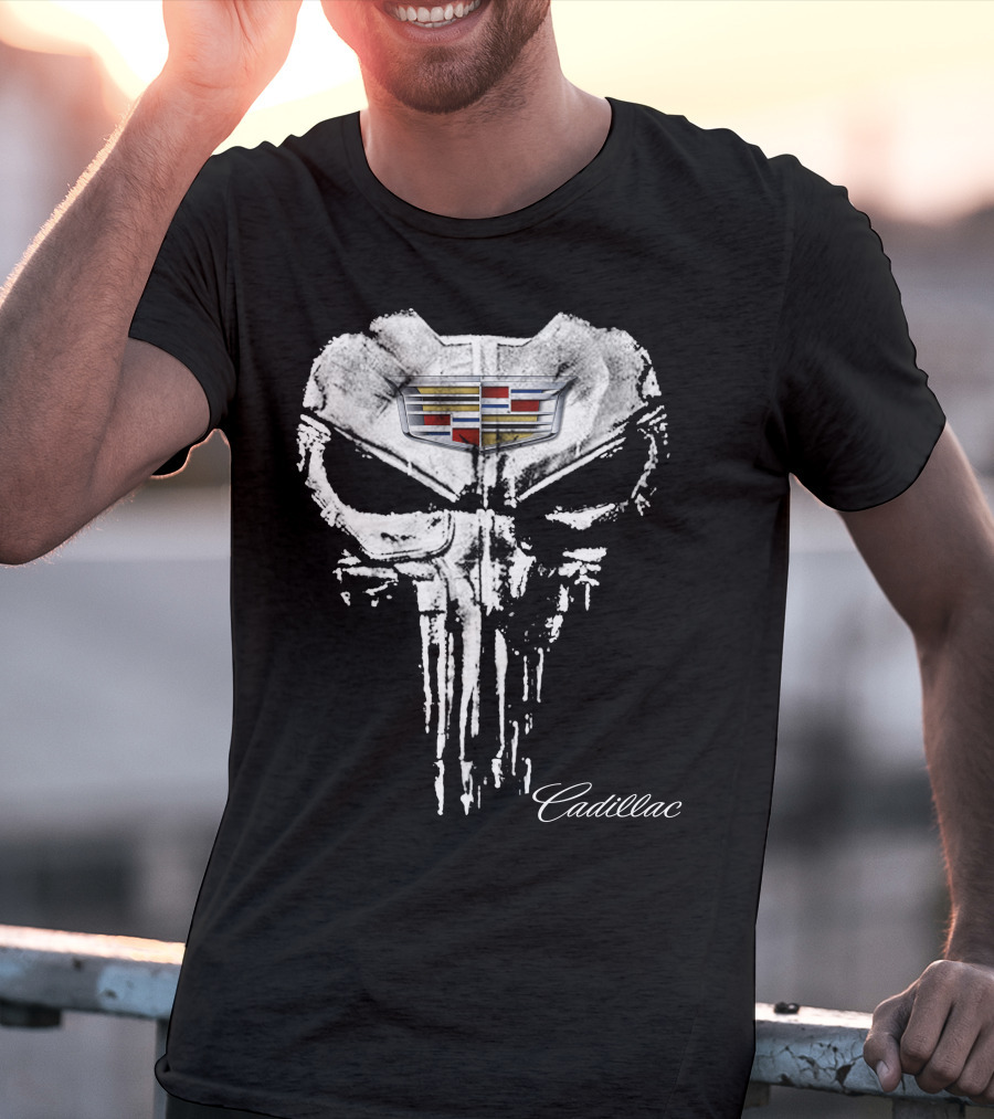 Cadillac Punisher Logo Design Cad07 T-Shirt